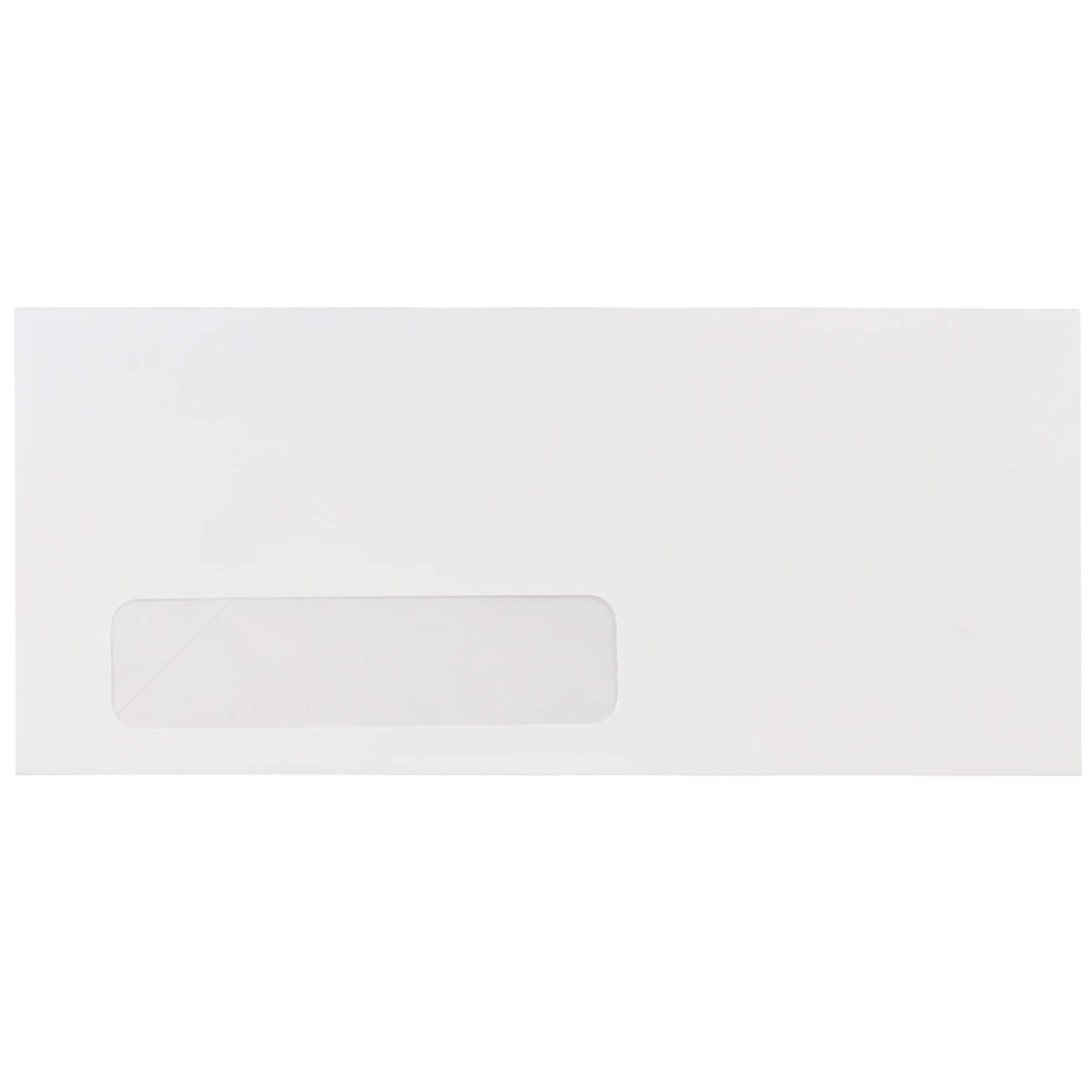 JAM Paper Bulk 4" x 9.5" White Commercial Window Envelopes